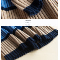 PK18ST079 colour stripe well fitted women dresses sweater fashion dress cashmere sweater